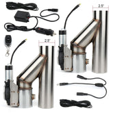2pcs 2.5-Inch Electric Exhaust Downpipe E-Cut Out Valve with Remote Controller Kit for 1997 Acura CL, 1997/2005-2007/2010 Chevy Cobalt 3.7L